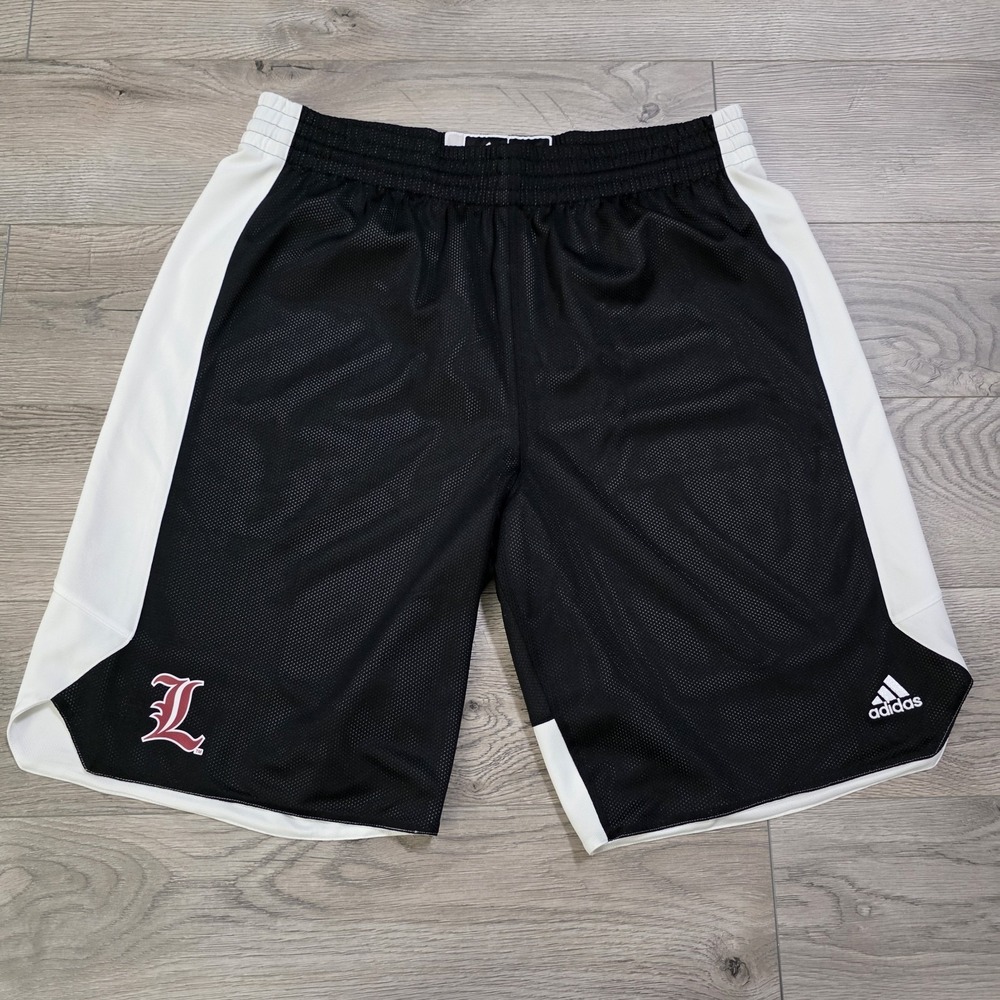 Adidas Louisville Cardinals Basketball Men's Large Shorts Black and White NWT
